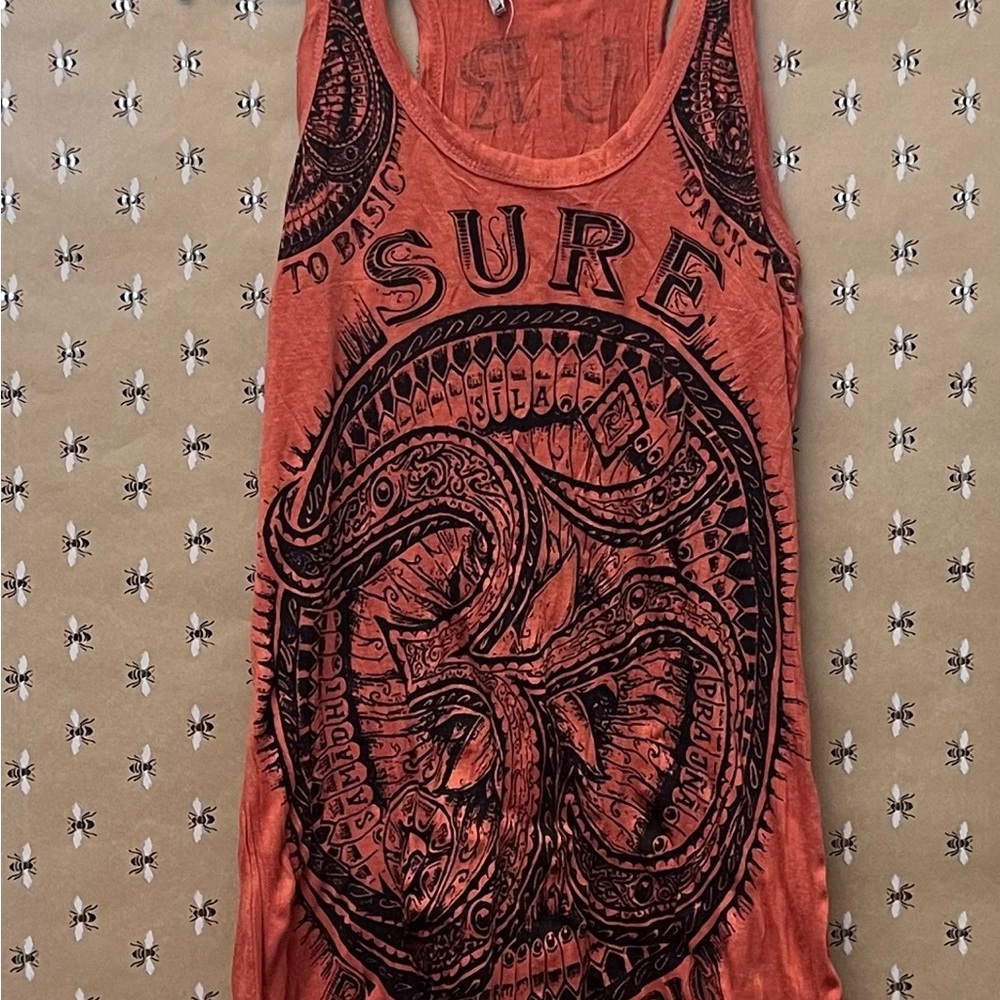 Women's Orange Graphic Dress